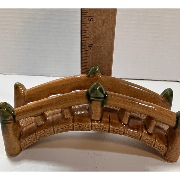 7" Classic Aquarium Ceramic Decoration Bridge Ornament Fish Tank Zen Garden - Picture 4 of 5